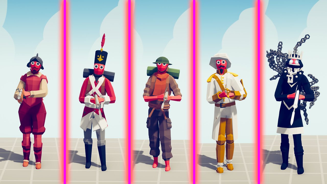 EVOLUTION OF MUSKETEER - Totally Accurate Battle Simulator TABS