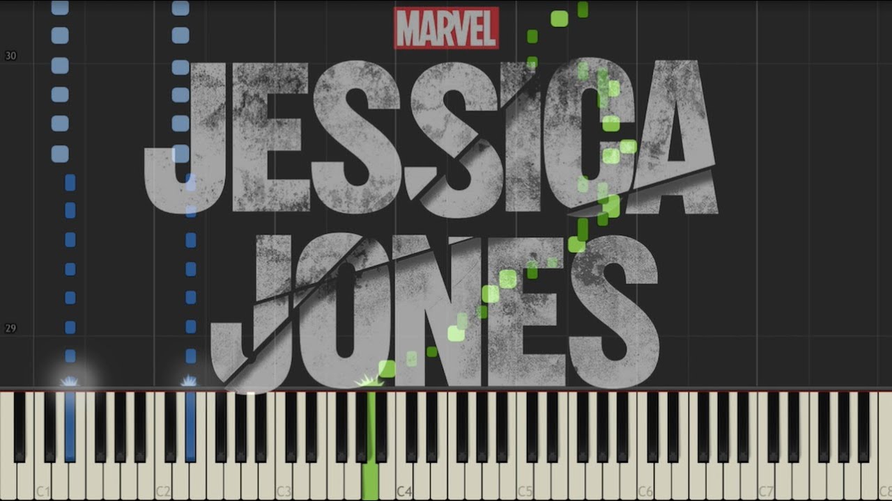 Jessica Jones - Main Theme - Piano (Synthesia)