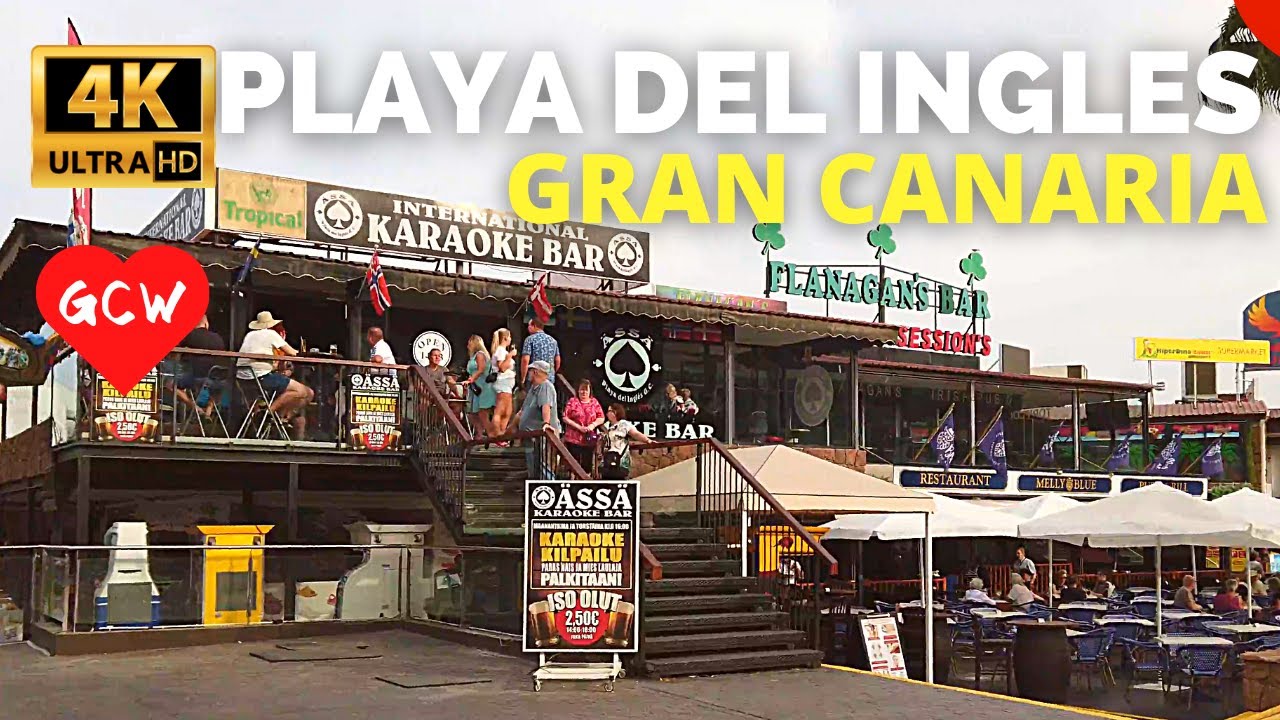 PLAYA DEL INGLES Gran Canaria February 2024 🔴Irish Centre to Bull Escorial & Spa