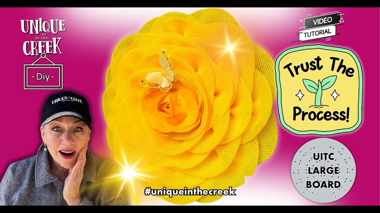 Beginner Yellow Rose from Start to Finish | #howtomakeawreath #wreathmaking