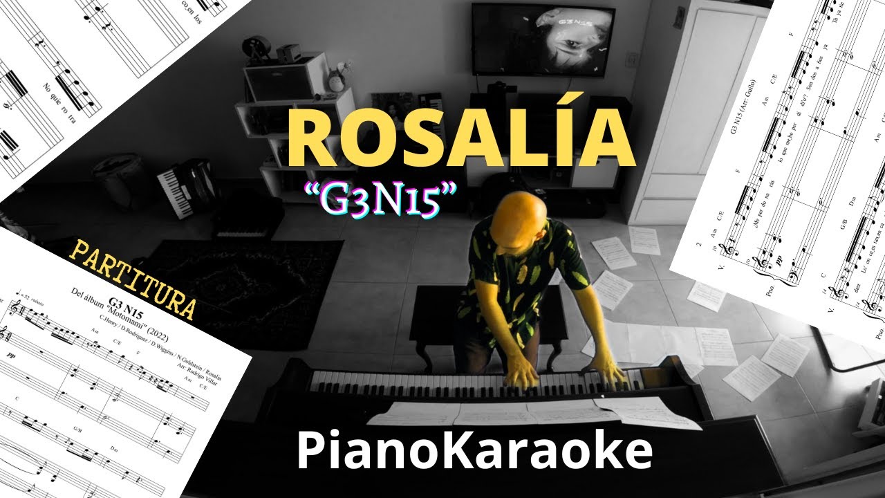 Rosalia - G3N15 (Partitura + PianoKaraoke)