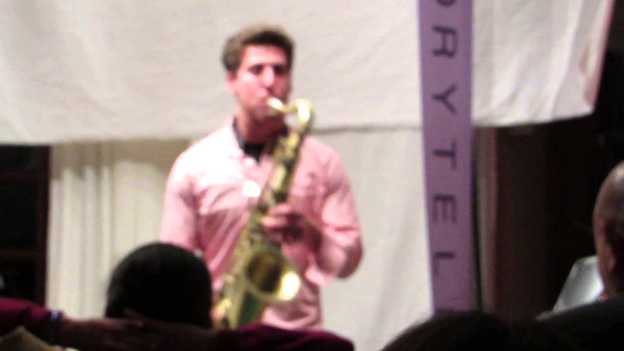 Justin Ward plays one more tune at Eth-Noh-Tec's Oshogatsu Feast, Open Mic & Jam on January 3, 2015.