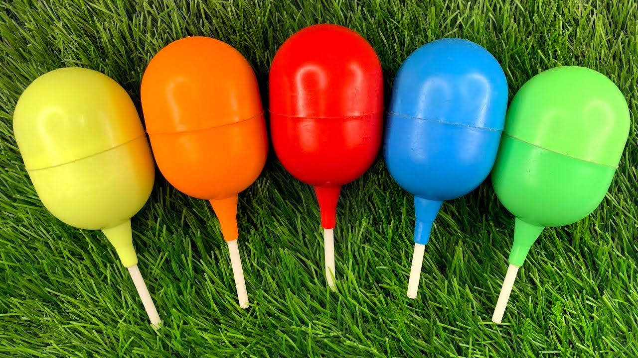 New Glitter Rainbow Lollipop Candy I Cutting | ASMR | Satisfying Video