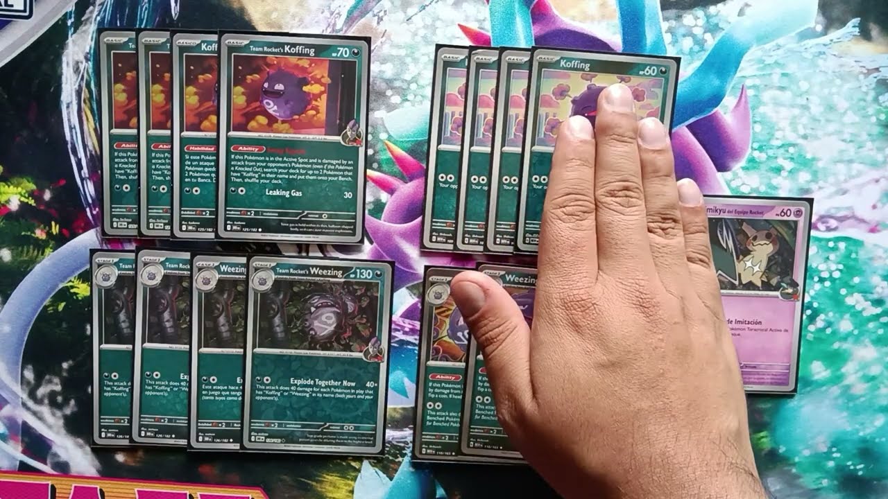 Team Rocket's Koffing & Weezing The Toxic Combo Is In This Fun Destined Rivals Pok&eacute;mon TCG Deck