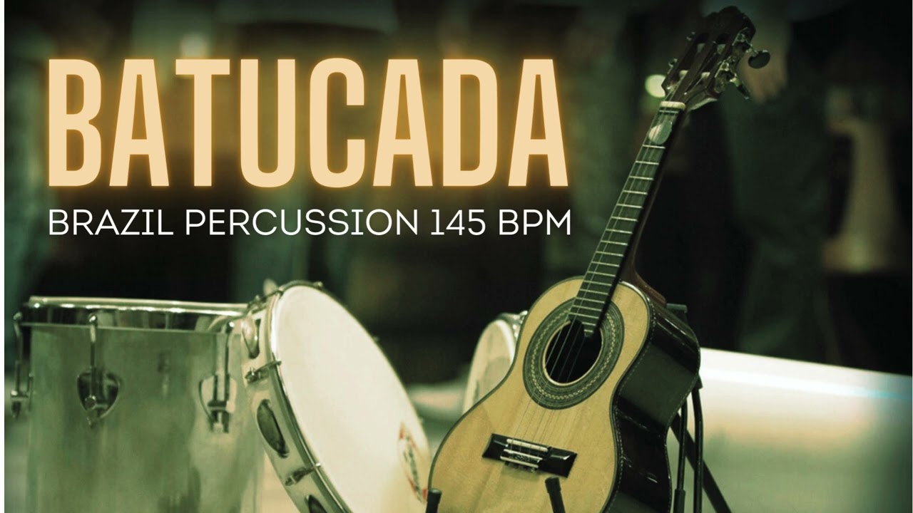 BRAZIL PERCUSSION BATUCADA DE SAMBA 145 BPM #pagode #samba #brazilianmusic #percussion #youtube