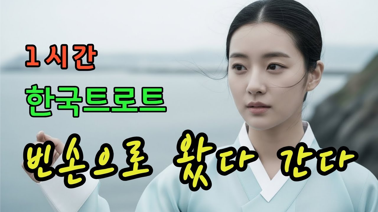 1시간🎵 빈손으로 왔다 간다ㅣ애절한 감성 트로트 ❤️ #한국트로트ㅣ인생트로트ㅣ케이팝ㅣK-popㅣ트로트ㅣ한국음악ㅣtrotㅣ7080ㅣ5060