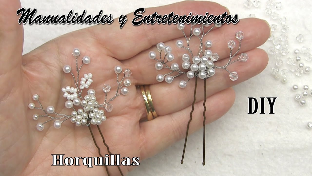 DIY - Como hacer horquillas para el pelo - How to make hair pins