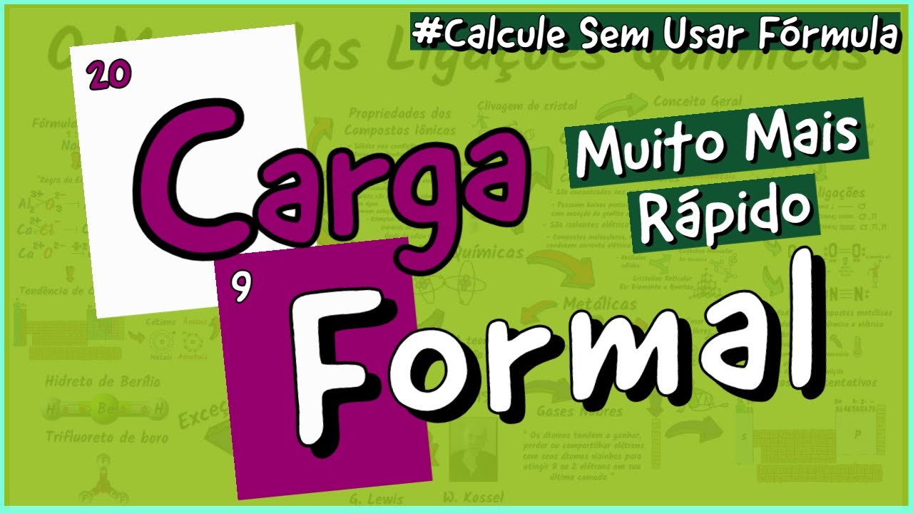 Como determinar a Carga Formal e Escolher a Estrutura de Lewis Correta | SEM USAR FÓRMULA|