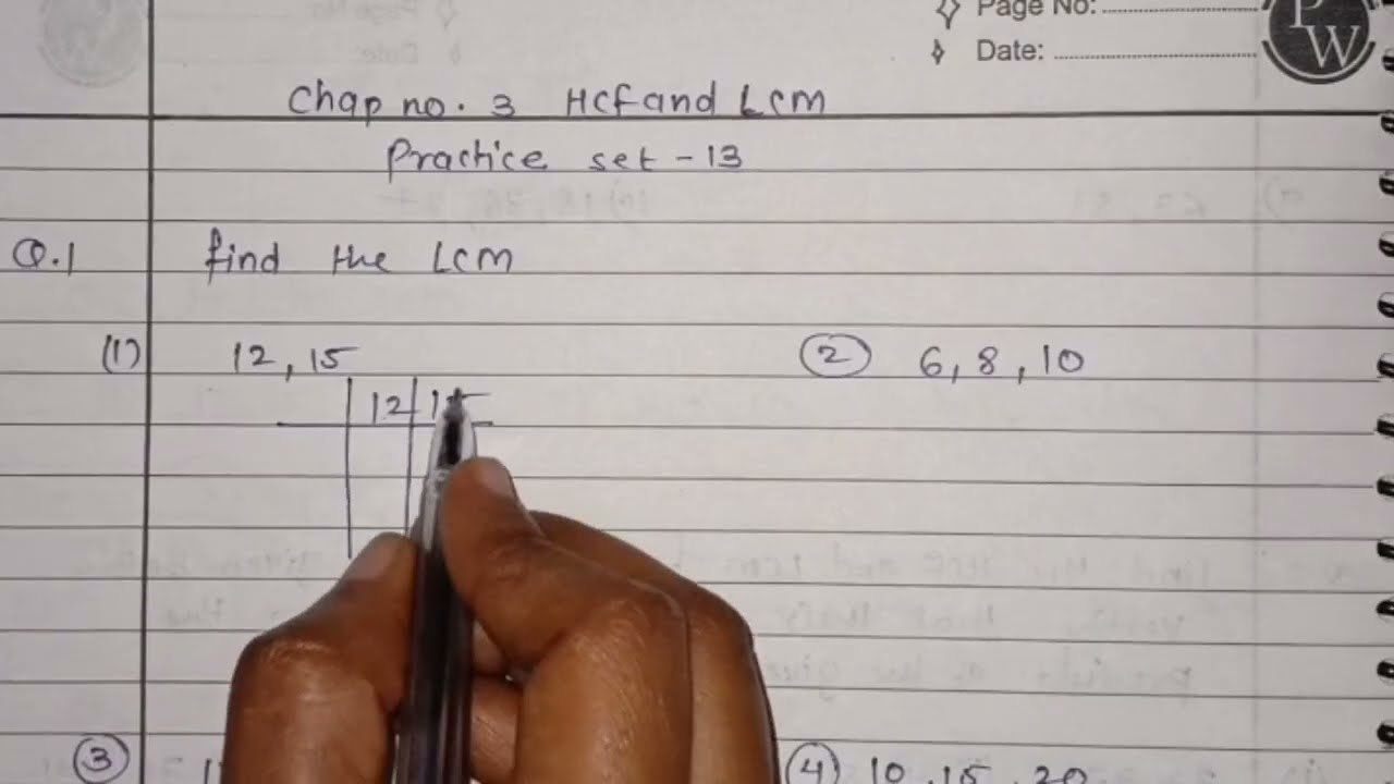 #7th class std || practice set-13 ( Lec 1) || chap.no.3 HCF-LCM|| #maths #study