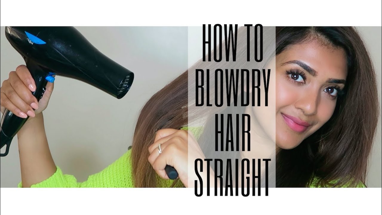 HOW TO BLOWDRY HAIR STRAIGHT | Step by Step | Vithya Hair and Makeup