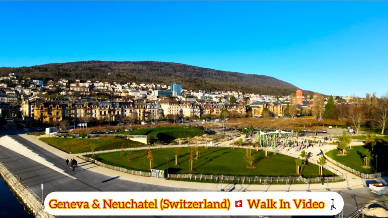 Switzerland Walk Tour 🇨🇭 | Geneva & Neuchâtel Markets, Lakes, Amazing Views 🥰 #parmbhupi 