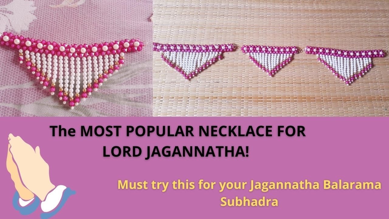 The MOST POPULAR NECKLACE FOR LORD JAGANNATHA! Must try this for your Jagannatha Balarama Subhadra🙏😇