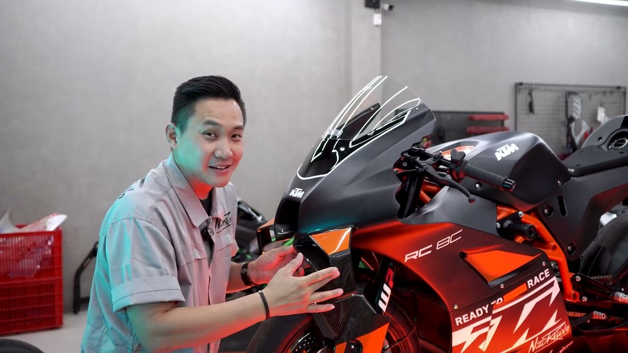 The KTM RC 8C - The big boys track weapon from birth, ready to race bike - The first in Indonesia!