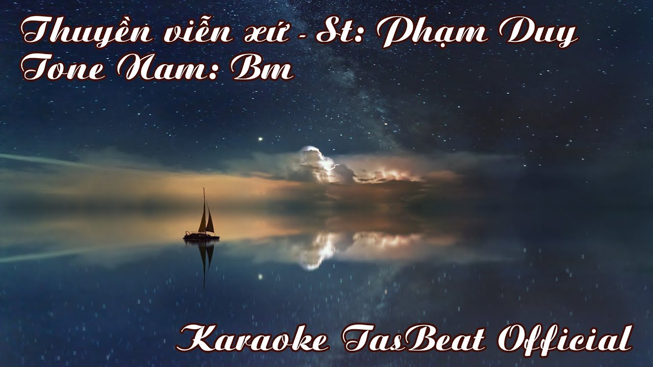Karaoke Thuyền Viễn Xứ Tone Nam | TAS BEAT