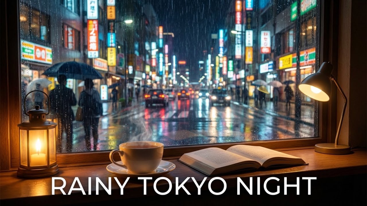 Rainy Kyoto Night – 8 Hours of Traditional Japanese Ambience
