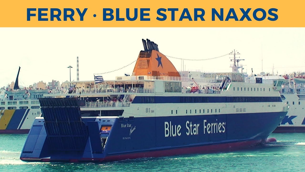 Arrival of ferry BLUE STAR NAXOS in Piraeus (Blue Star Ferries)