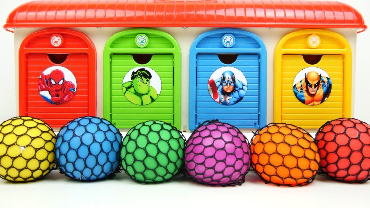 Oddly Satisfying Garage | Making 6 Slime Balls Net 4 Doors Magic Garage Transformation Mixing ASMR