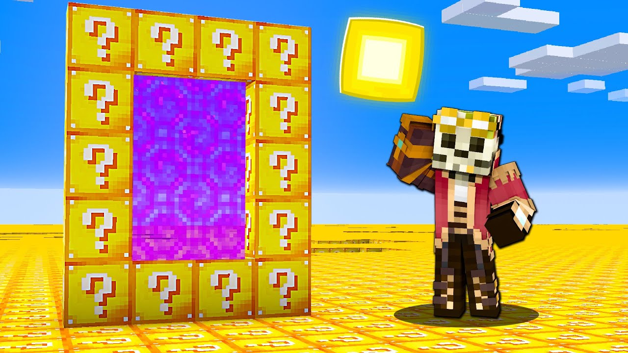 MINECRAFT ALE CAŁY ŚWIAT JEST Z LUCKY BLOCK&Oacute;W