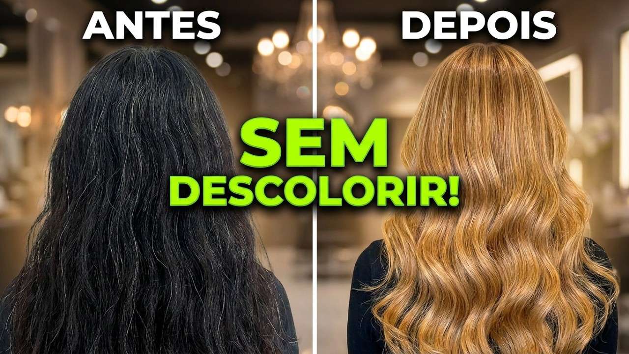MISTURAS DE TINTAS PARA CLAREAR O CABELO ESCURO E COBRIR BRANCO