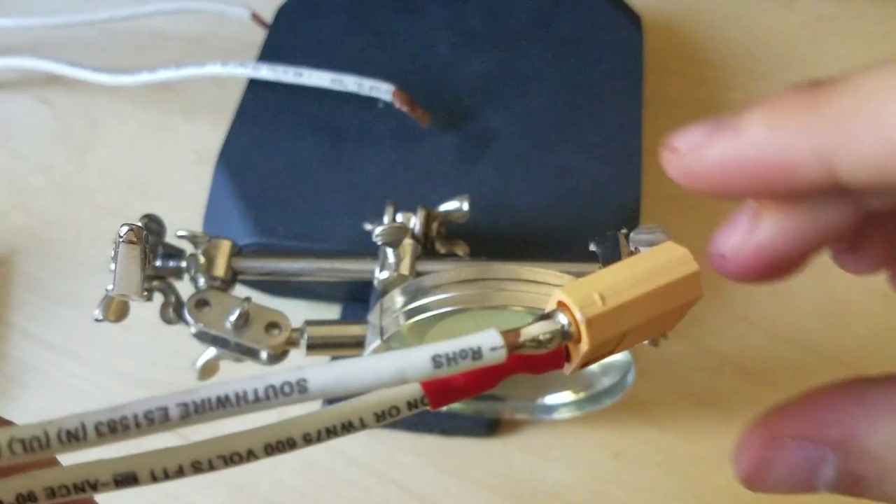 How to solder XT60 Connectors to thick wire