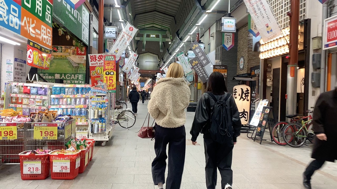 Osaka Night Walk 🇯🇵 | Tenjinbashisuji Shopping Street | Real Japan 4K