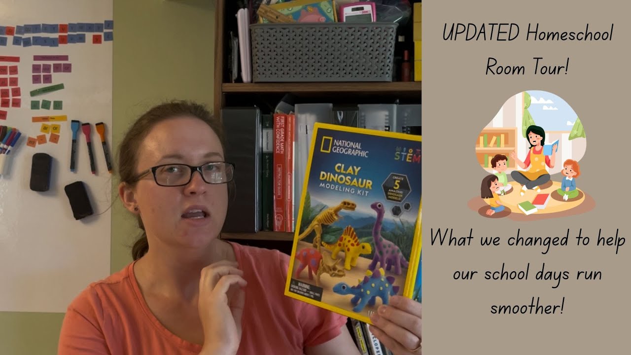 UPDATED homeschool room tour! // Homeschool room make over