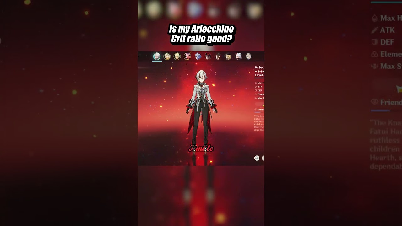 400.8% CRIT DMG ARLECCHINO SHOWCASE #xilonen #arlecchino #genshinimpact #hoyocreators