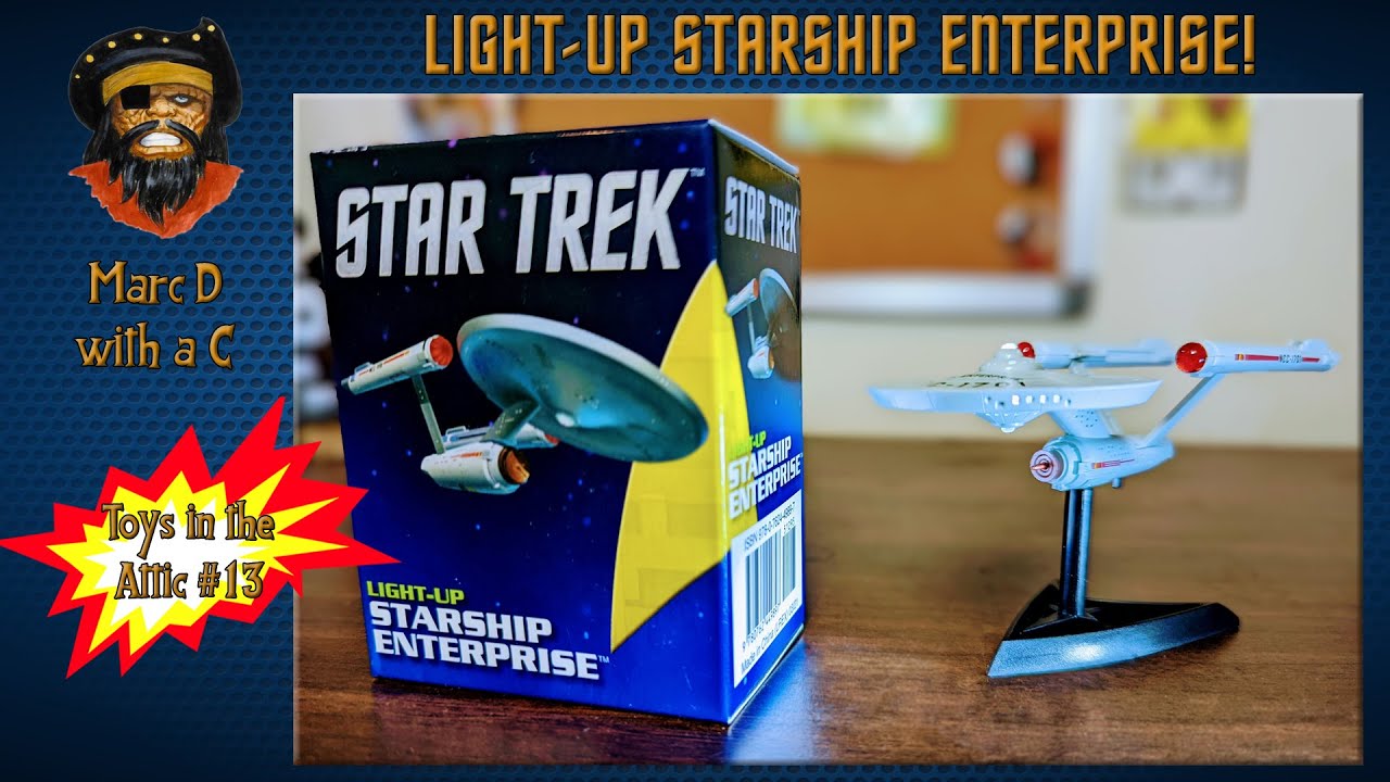 Star Trek Light Up Starship Enterprise by Running Press  - Toys in the Attic #13!