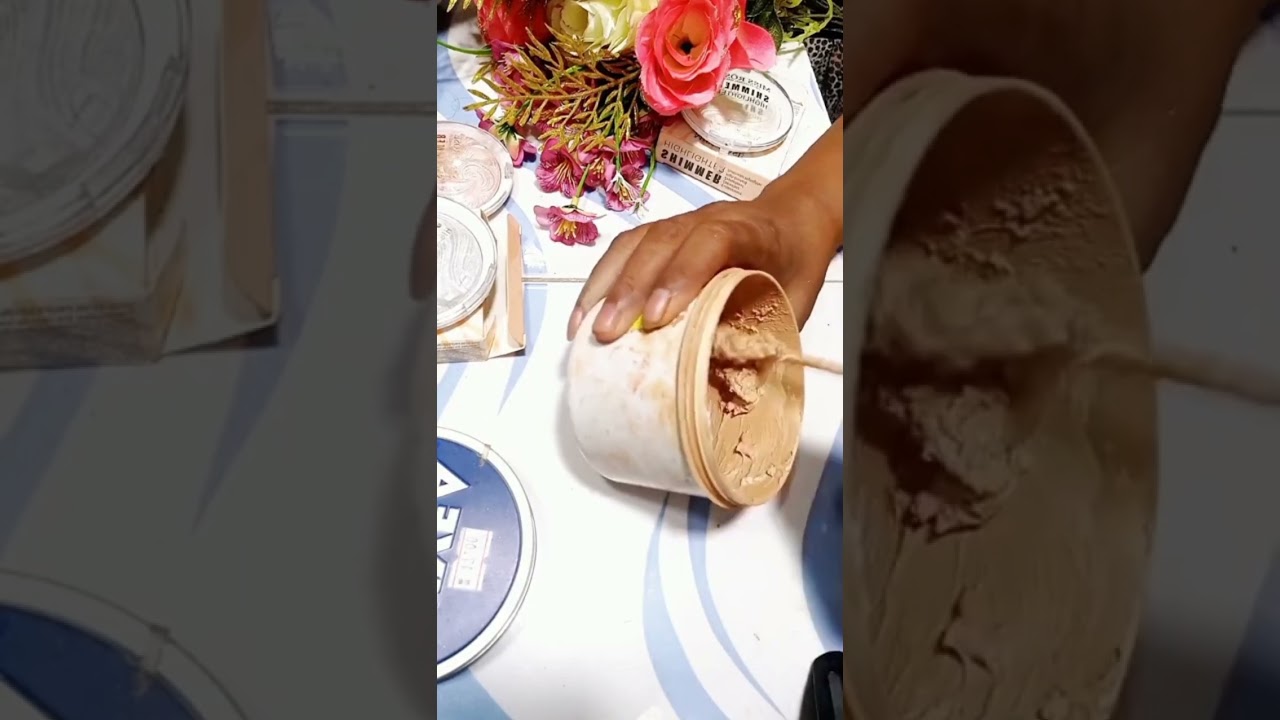 This video shows how to make bridal foundation with a pencil 💞💞💞