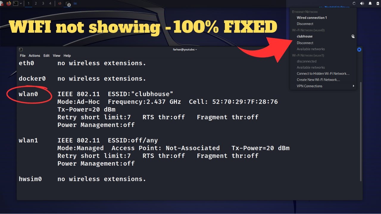 How to Enable WLAN0 for WIFI Connection on Kali Linux