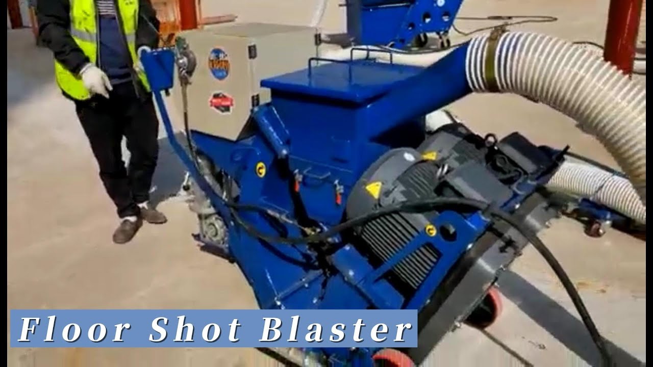 Floor Surface Shot Blasting Machine | Concrete Floor Bead Blaster