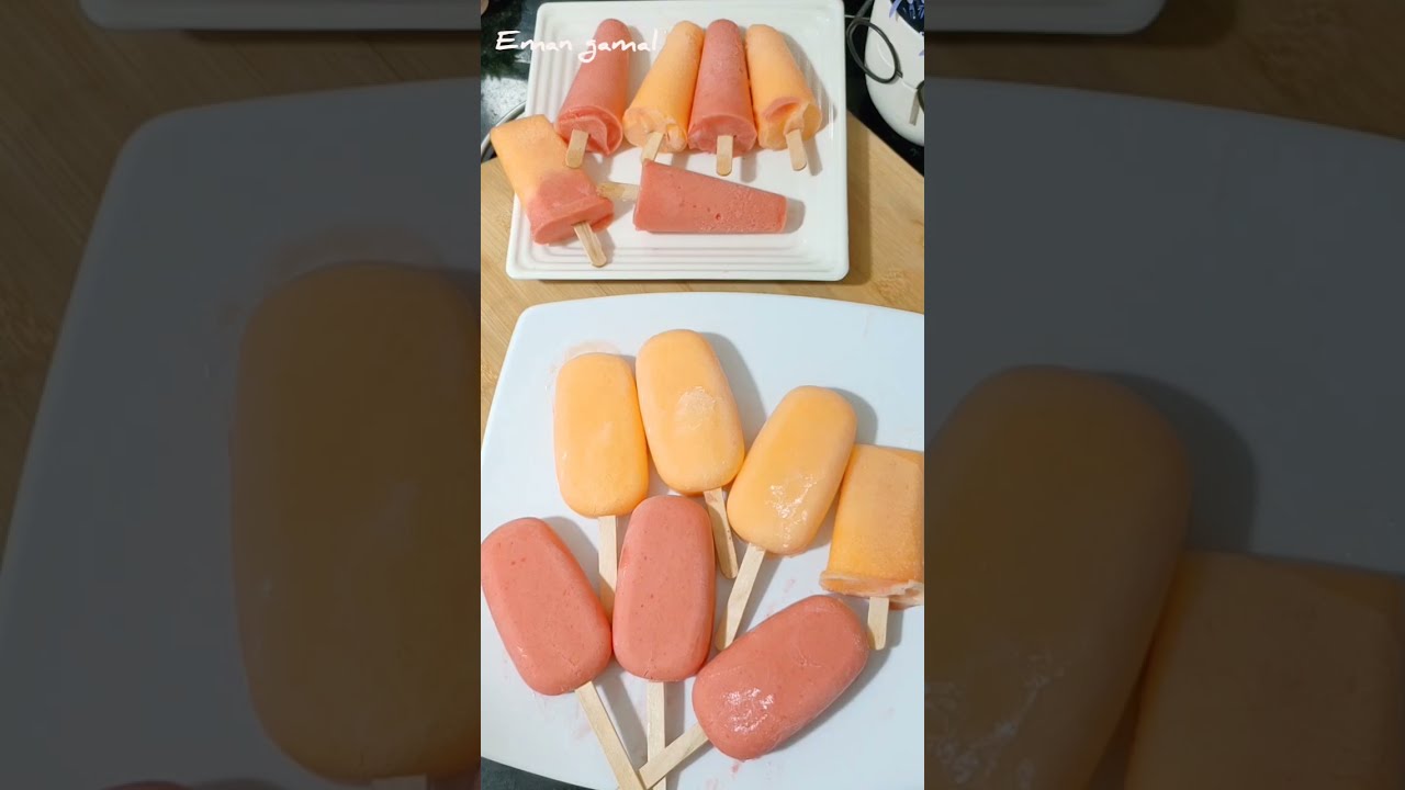 أيس كريم❗ بالماء❗ بدون كريم شانتيه❗وسر المحلات في المطة والطعم الفاخر .جيلاتي بدون حليب مكثف