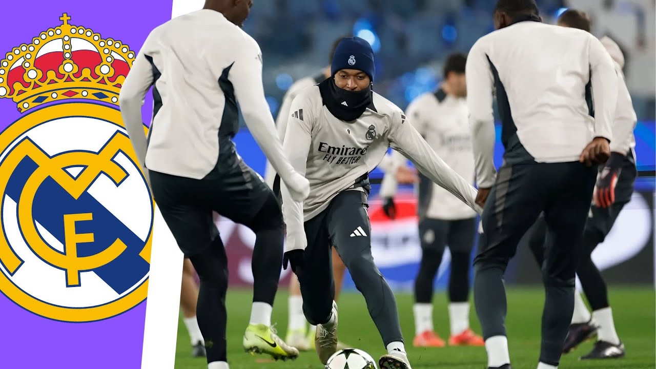 Último ENTRENAMIENTO del REAL MADRID en BÉRGAMO para enfrentarse al ATALANTA | CHAMPIONS LEAGUE