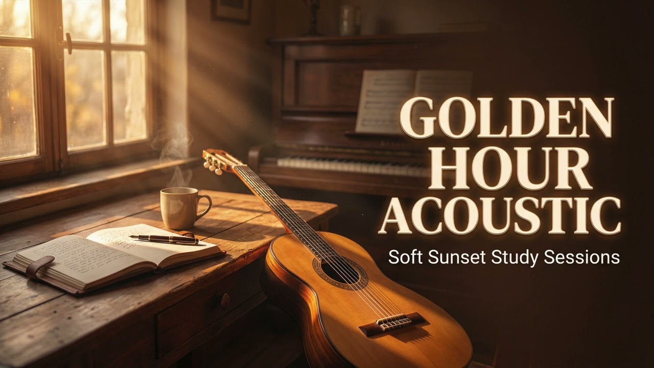 Golden Hour Acoustic🌅 30 minutes of Soft Sunset Guitar & Piano for Study, Journaling & Calm Evenings