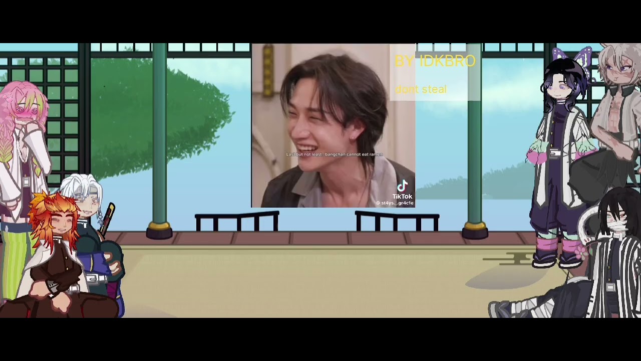 Hashiras react to giyuu as lee know| Repost of wip 2| slow the vid down