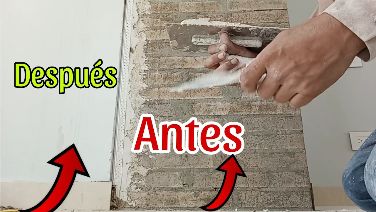 Cómo Estucar Una Pared De Ladrillo Paso a Paso -2024
