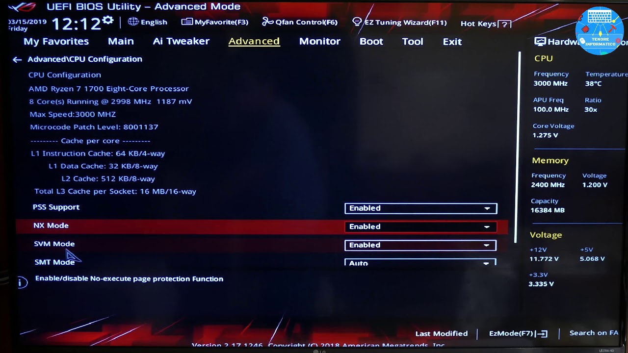 Come attivare la Virtualizzazione AMD e INTEL nel BIOS UEFI