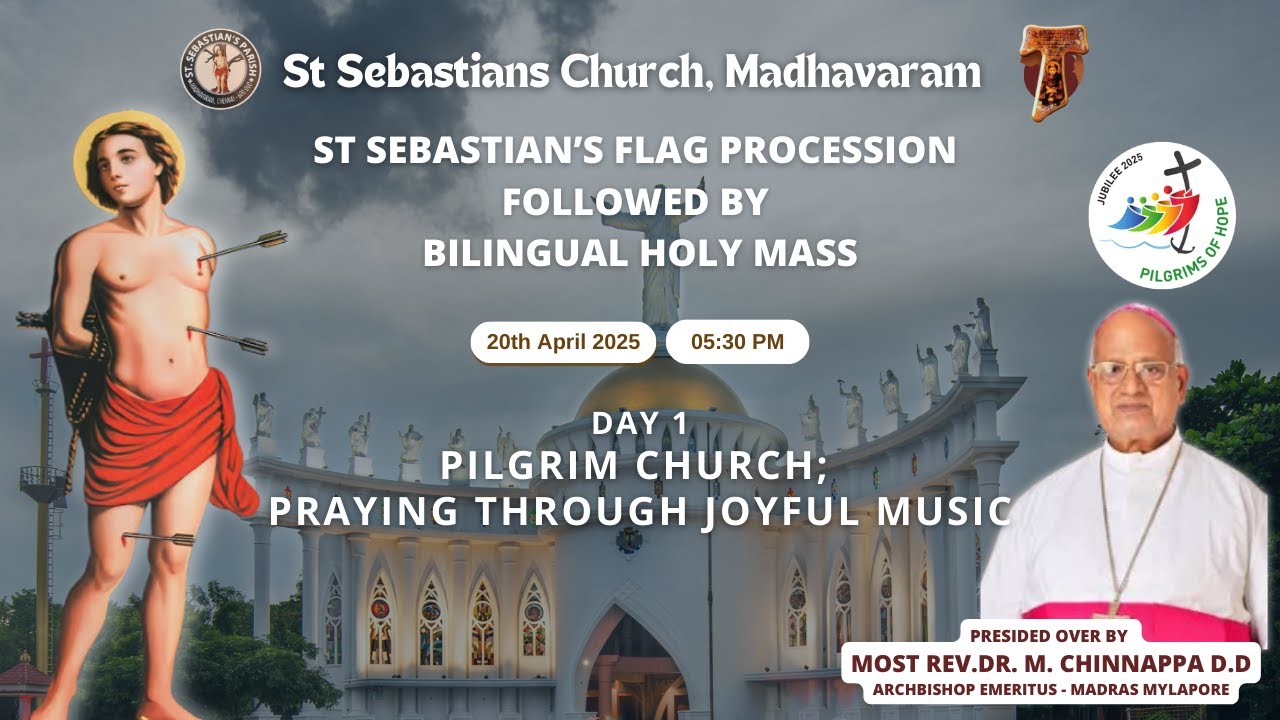 St Sebastian Church Madhavaram - 73rd Annual Feast - Flag Hoisting Live - 2025