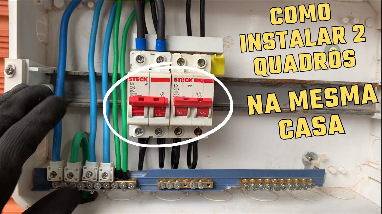 Como instalar 2 quadros de distribui&ccedil;&atilde;o na mesma casa . ( ex: sobrado)