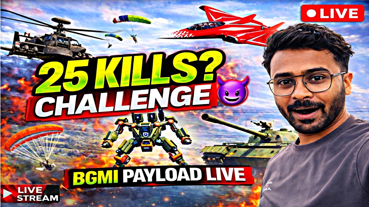 BGMI Payload Mode Live 🔥 Tank, Helicopter & Jet Action | Intense Gameplay Stream