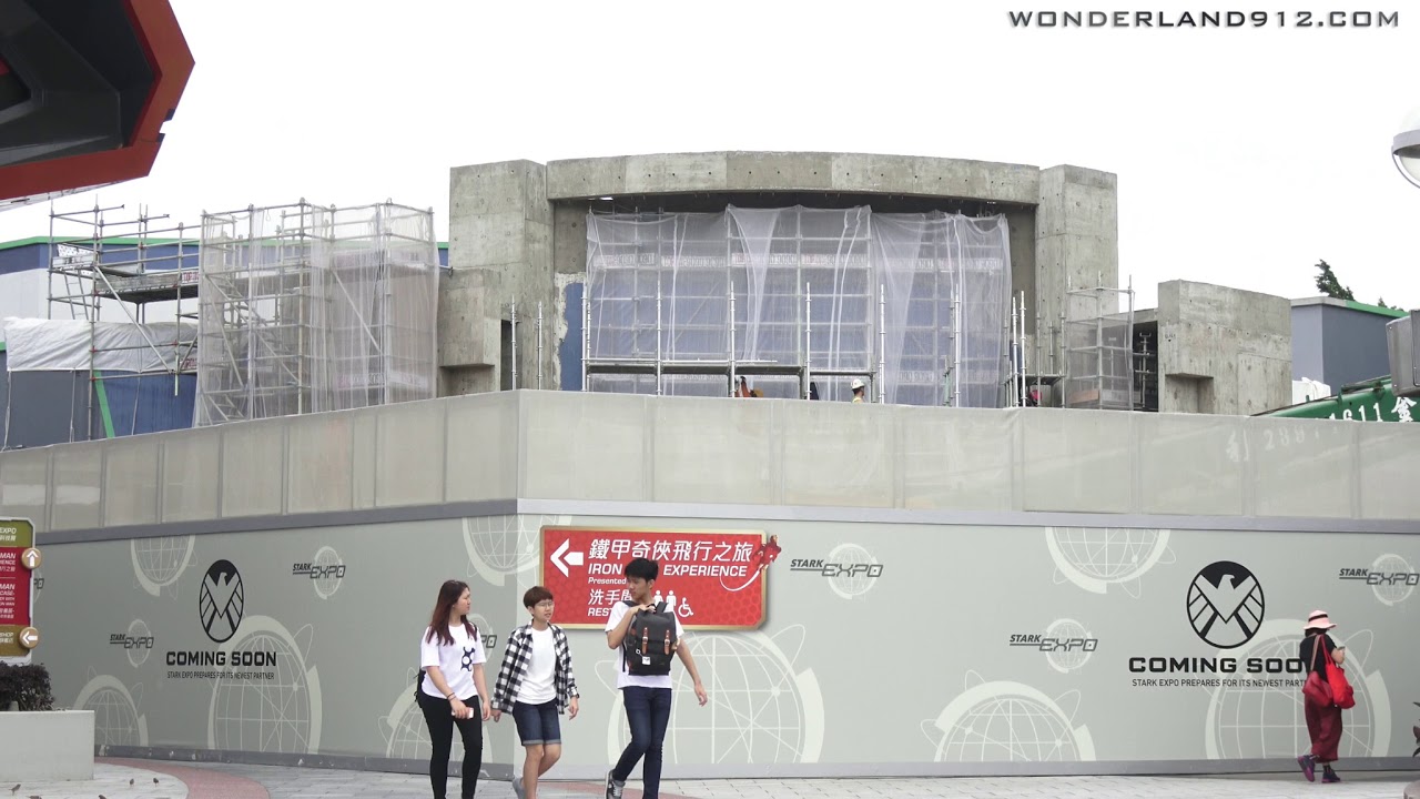 180412 Tomorrowland MARVEL Super Hero Attractions Construction Update at Hong Kong Disneyland