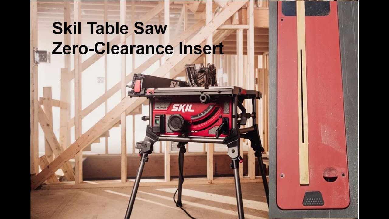 Making a Zero-Clearance Insert for Skil Table Saw Throat Plate
