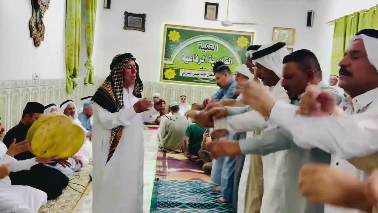 المداح ملا خالد/ مديحه البرده في التكيه القادرية الرفاعية الفرعية للشيخ سيد سلطان محمد عيسى البدراني