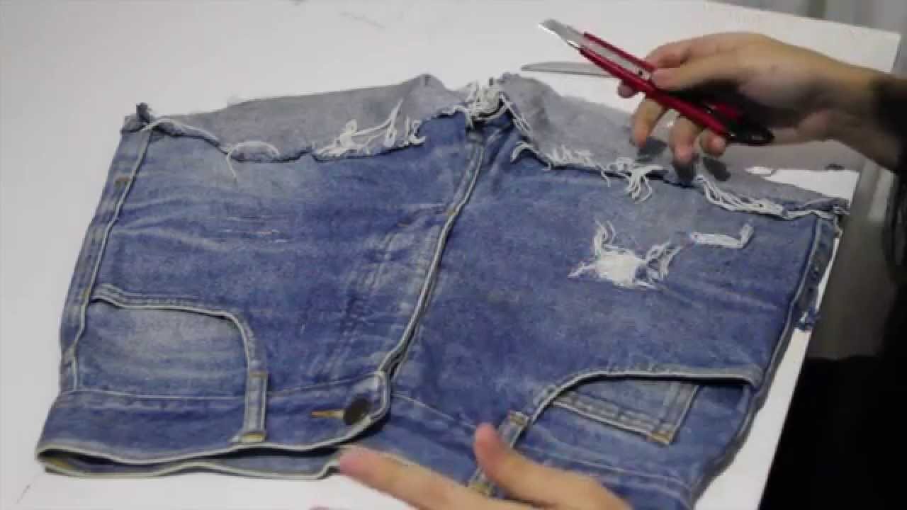 DIY - Como Desfiar Seu Jeans passo a passo / How To Make A Destroyed Jeans step by step