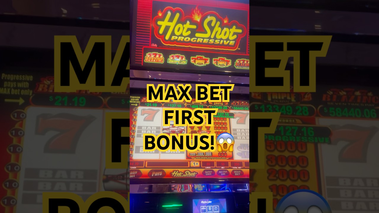 Hot Shot Progressive Max Bet Bonus — Excited… But Then THIS 😱 Happened! 