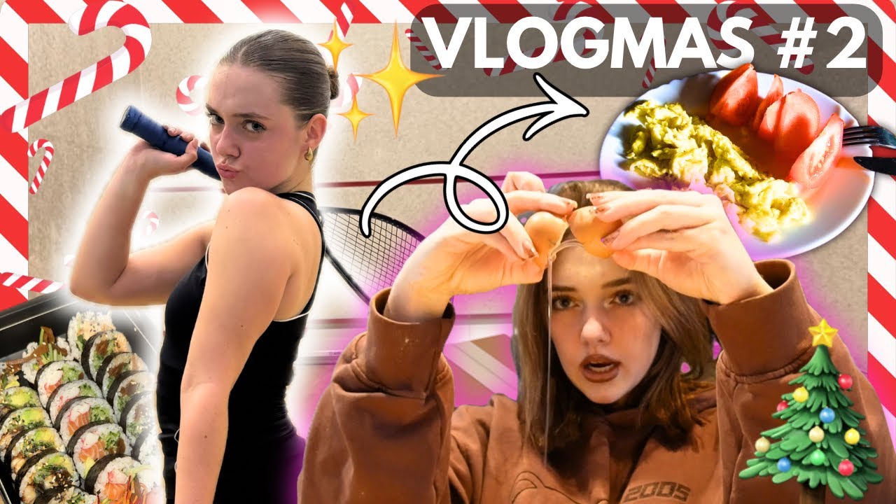 SQUASH + SUSHI = DZIEŃ IDEALNY 🥹❤️ VLOGMAS 2 🎄