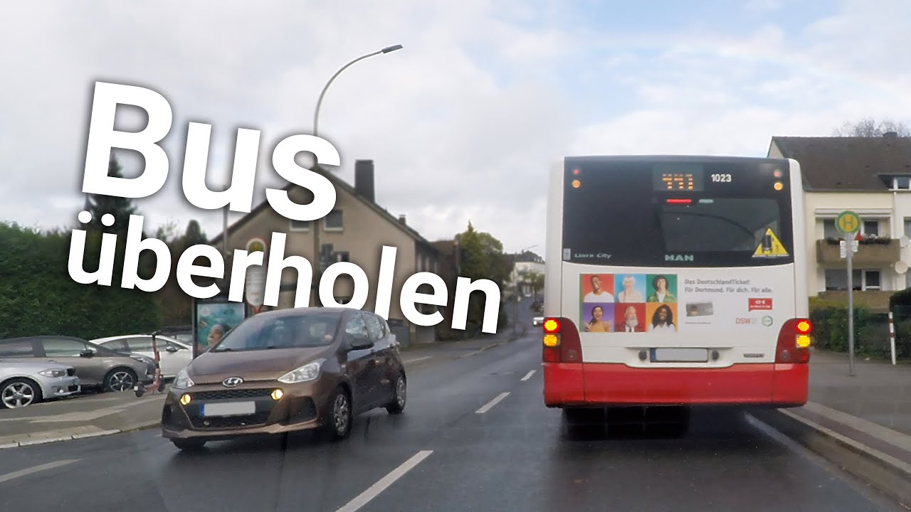 Bus überholen: Wie es richtig geht I Führerschein Klasse B