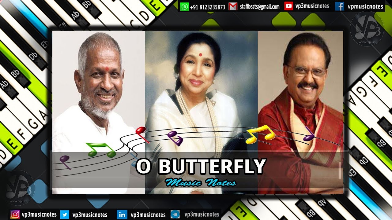 O Butterfly (meera) Piano - Guitar - Flute - Violin - Sax