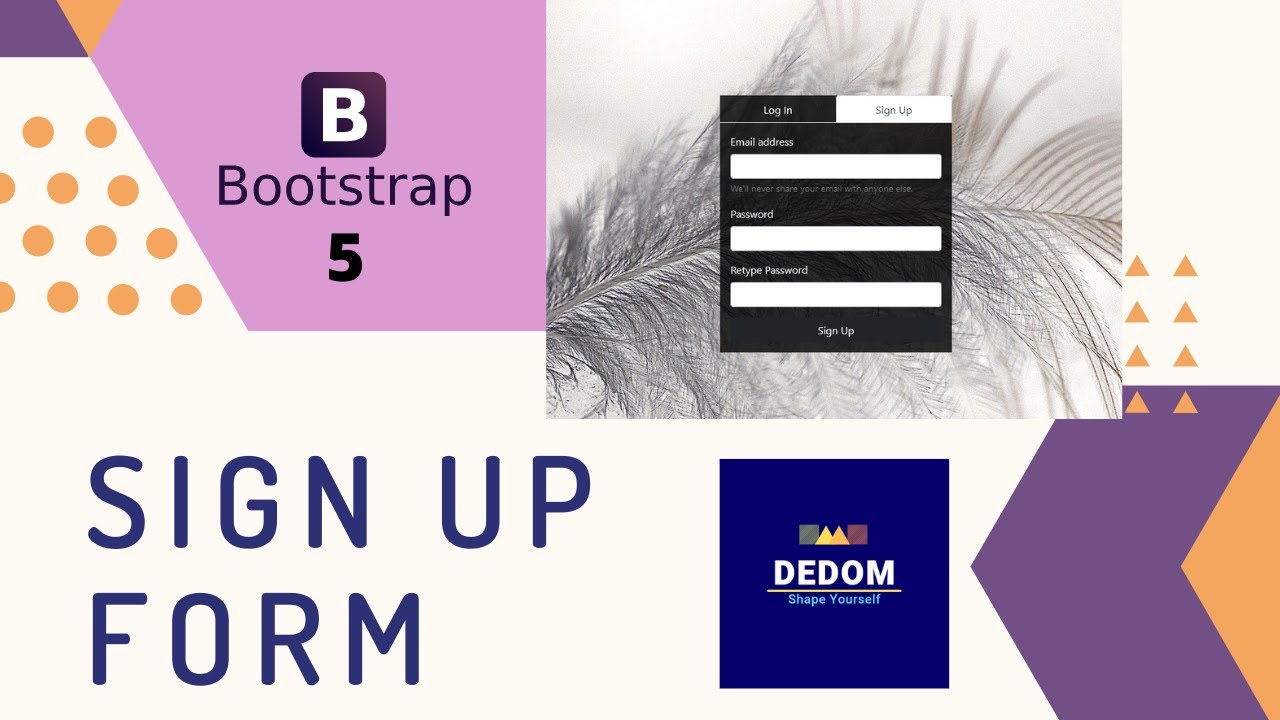 Interactive Signup Form - Bootstrap 5