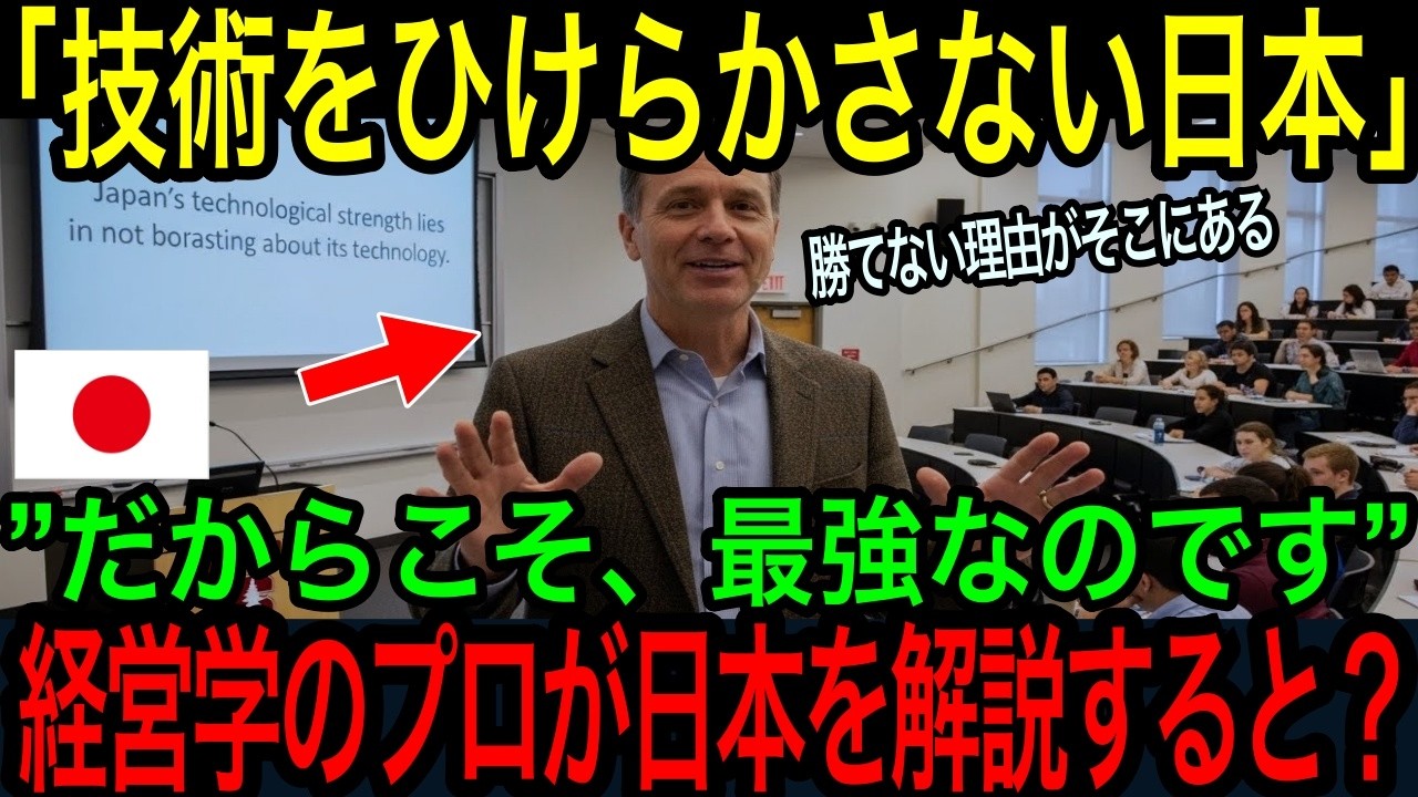 【海外の反応】「日本技術を自慢しない！だから・・・」世界最高峰の経営学の権威が日本を語った結果【聞き流し/作業用BGM】